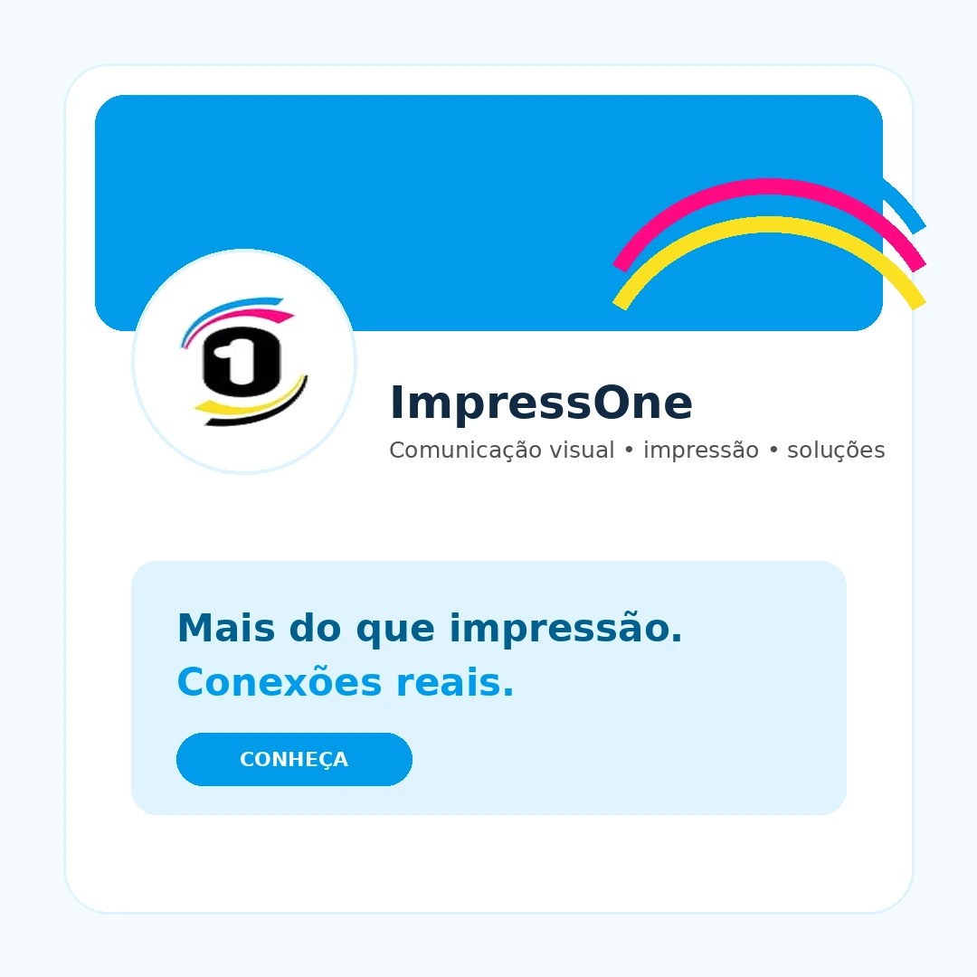 Exemplo de identidade ImpressOne em rede social
