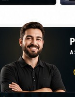 Profissional de marketing satisfeito com a nova estrutura